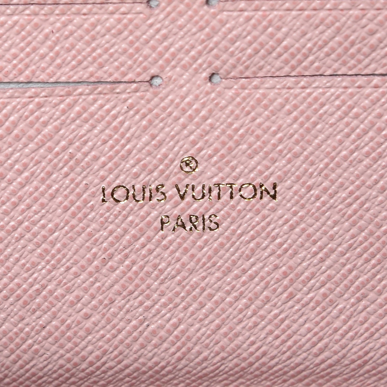 Louis Vuitton Damier Ebene Clemence Wallet Rose Ballerine 6 of 9