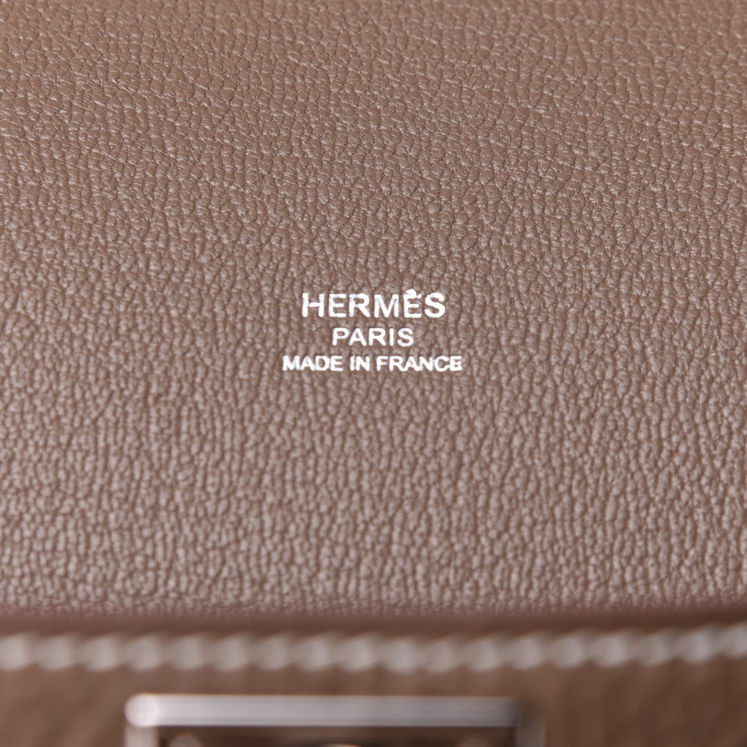 Hermes Taurillon Clemence Jypsiere 28 Etoupe 6 of 13