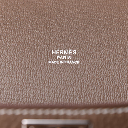 Hermes Taurillon Clemence Jypsiere 28 Etoupe 6 of 13