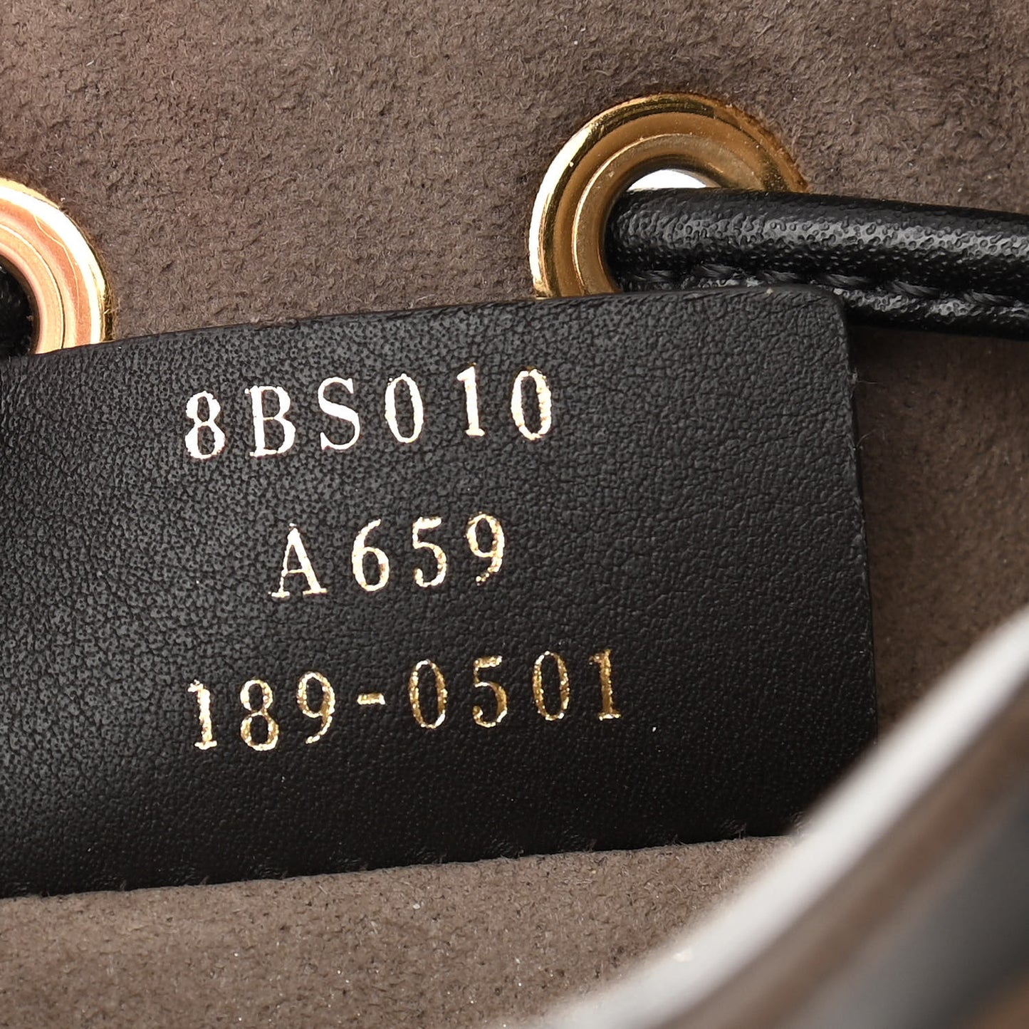 Vitello Liberty F is Fendi Bi-Color FF 1974 Embossed Mini Mon Tresor Bucket Bag Maya Black