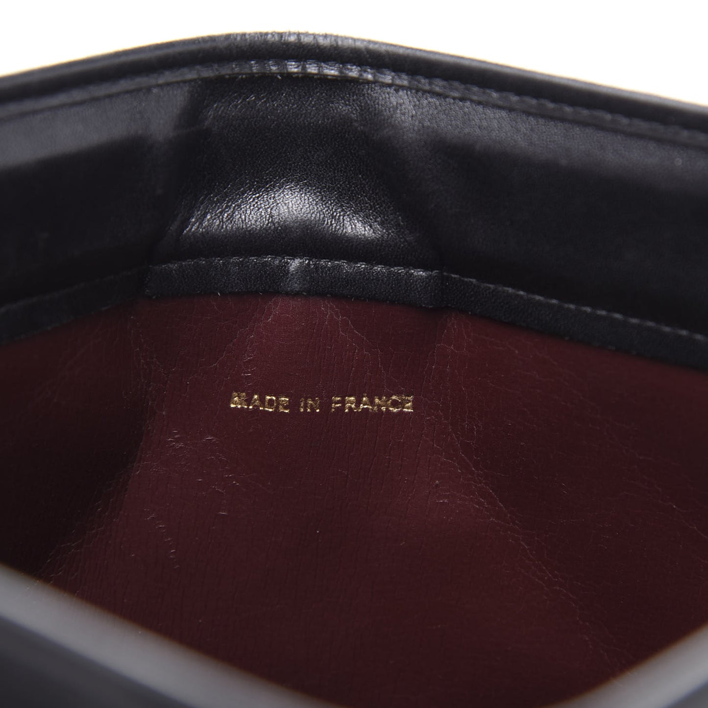 Lambskin Quilted CC Large Clutch Black