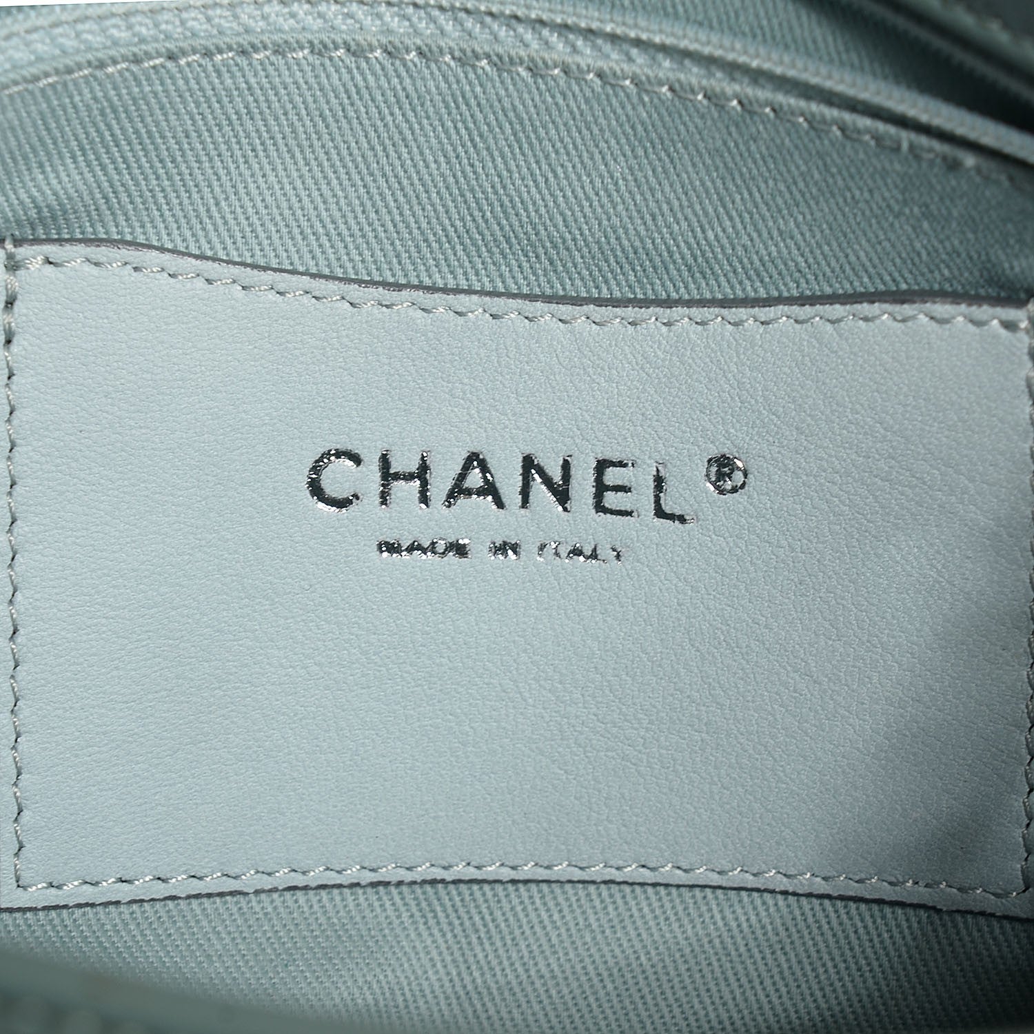 Chanel Patent Quilted Large Just Mademoiselle Light Khaki 6 of 7