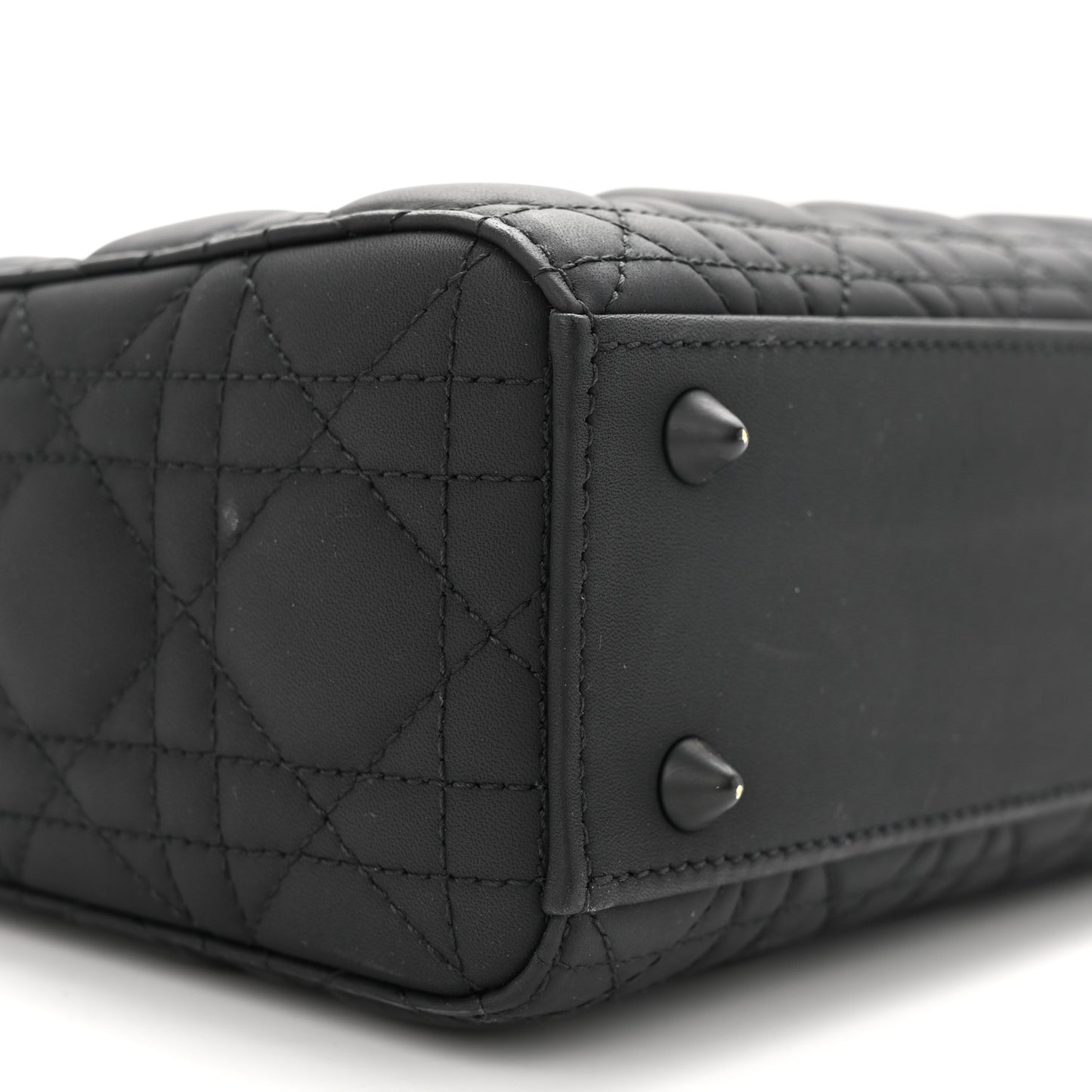 Ultra Matte Calfskin Cannage Small My ABCDior Lady Dior Black