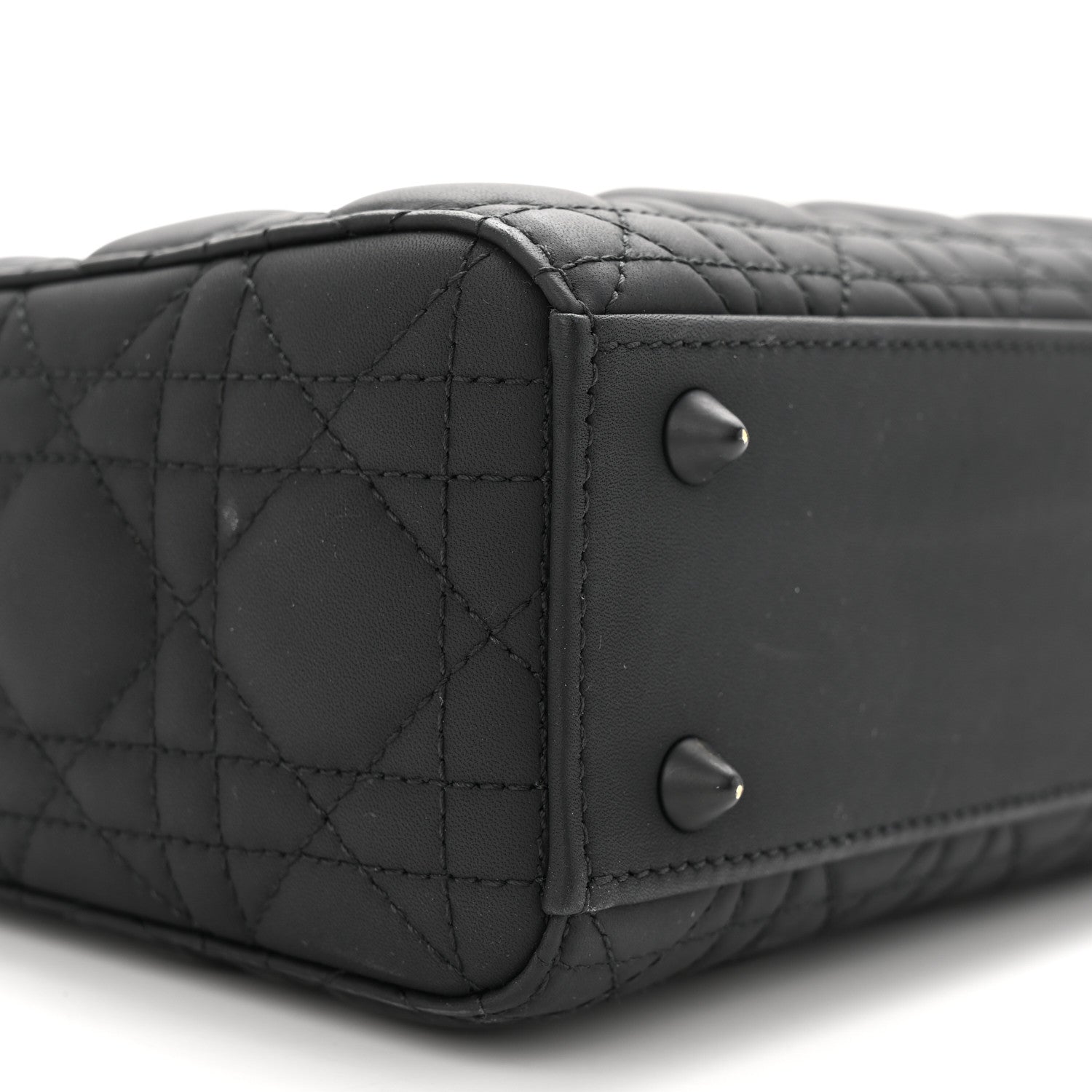 Christian Dior Ultra Matte Calfskin Cannage Small My ABCDior Lady Dior Black 9 of 11