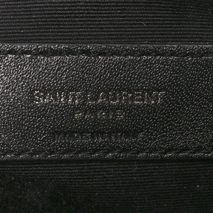 Saint Laurent Calfskin Matelasse Monogram Monochrome Lou Camera Bag Black 6 of 11
