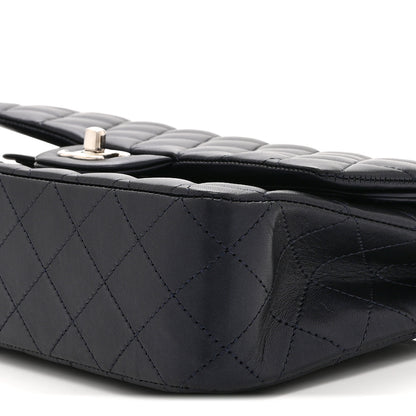 Chanel Iridescent Calfskin Quilted Medium Double Flap Navy 10 of 10