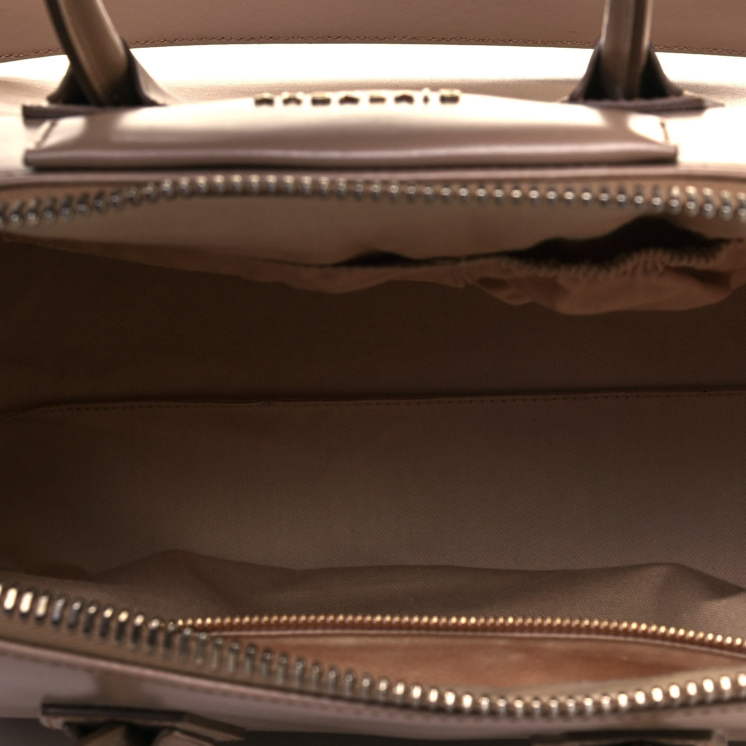 Givenchy Shiny Lord Calfskin Medium Antigona Dark Beige 5 of 11