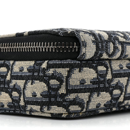 Christian Dior Oblique Pouch Navy Blue 10 of 10