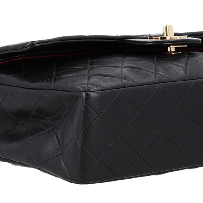 Chanel Lambskin Quilted Medium Double Flap Black 8 of 9