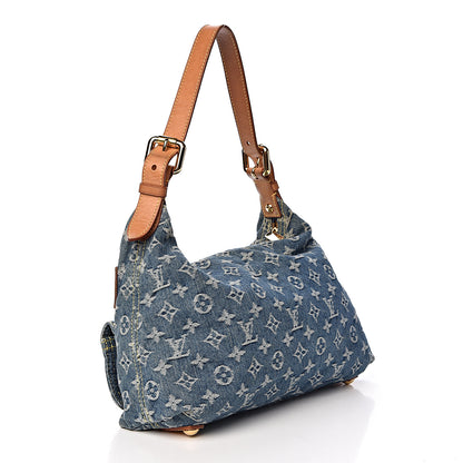 Louis Vuitton Monogram Denim Baggy PM Blue 3 of 12