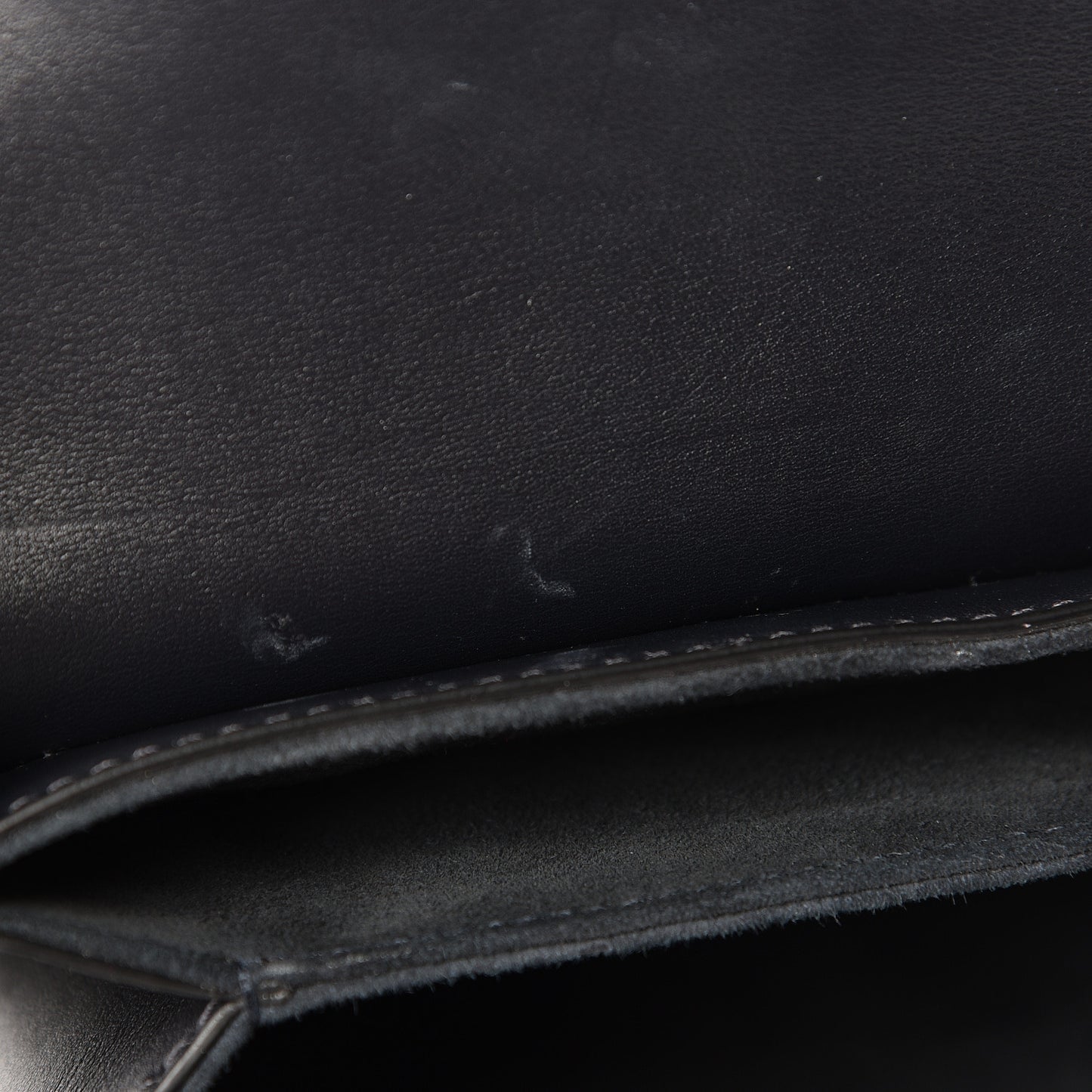 Calfskin Studded Square Dioraddict Flap Black