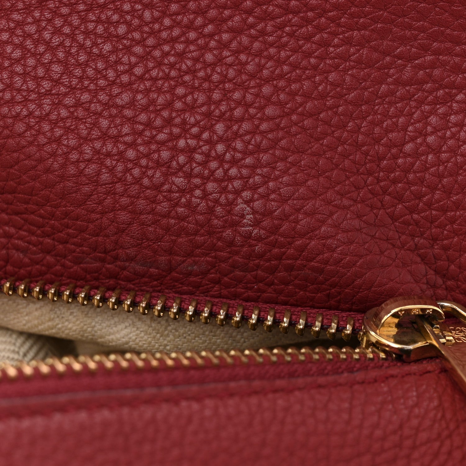 Loewe Grained Calfskin Small Puzzle Bag Rouge 10 of 10