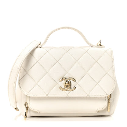 Chanel Caviar Quilted Small Business Affinity Flap White 1 of 10