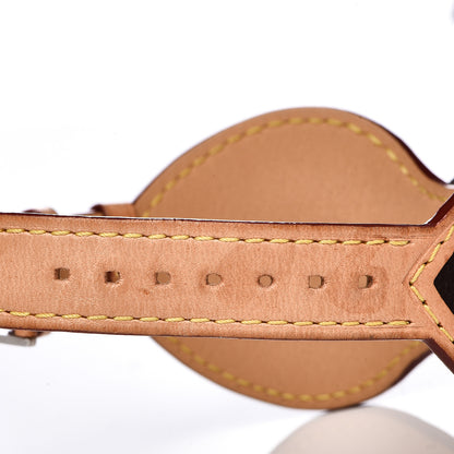 Louis Vuitton Stainless Steel Monogram 28mm Tambour Quartz Watch Brown 8 of 9