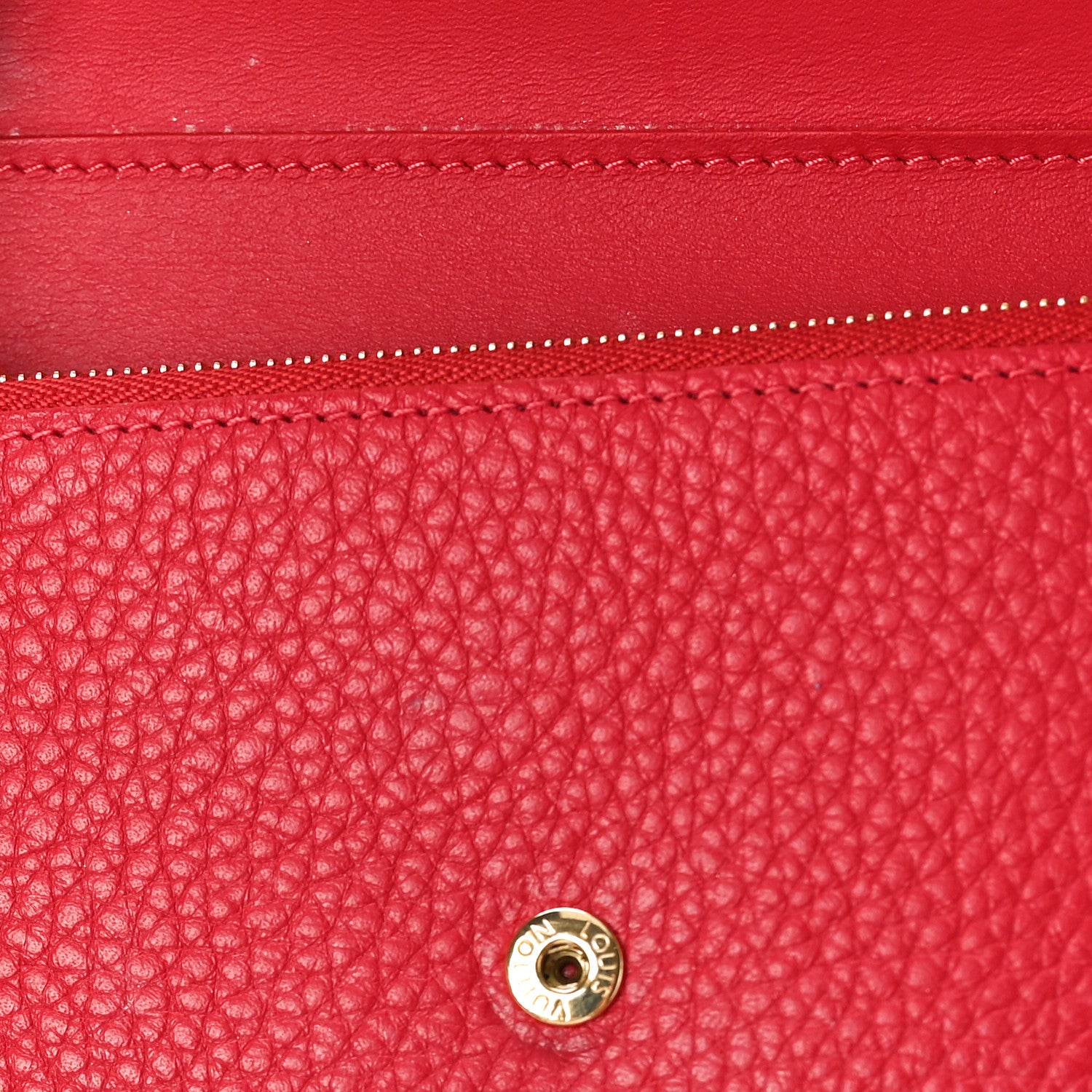 Louis Vuitton Taurillon Capucines Compact Wallet Scarlet 7 of 7
