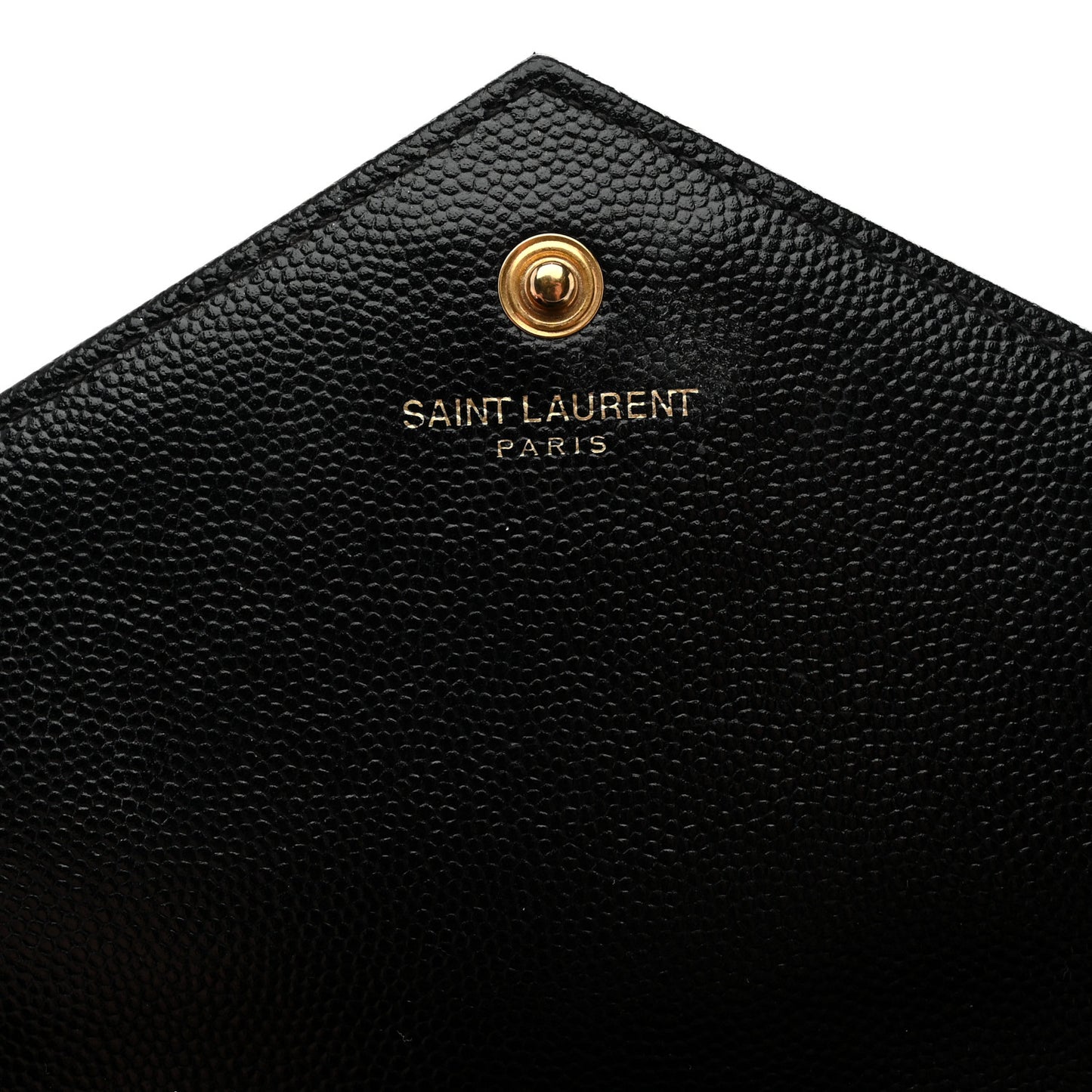 Grain De Poudre Matelasse Chevron Monogram Chain Wallet Black