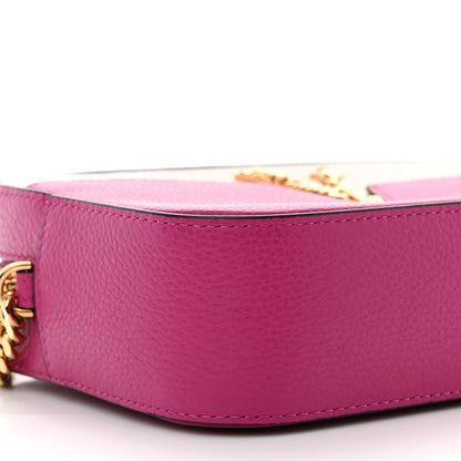 Versace Grainy Calfskin Virtus Small Camera Bag Purple 9 of 10