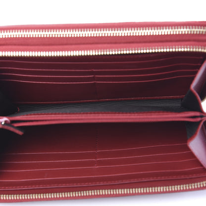 Gucci Microguccissima Zip Around Top Handle Travel Wallet Red 6 of 6