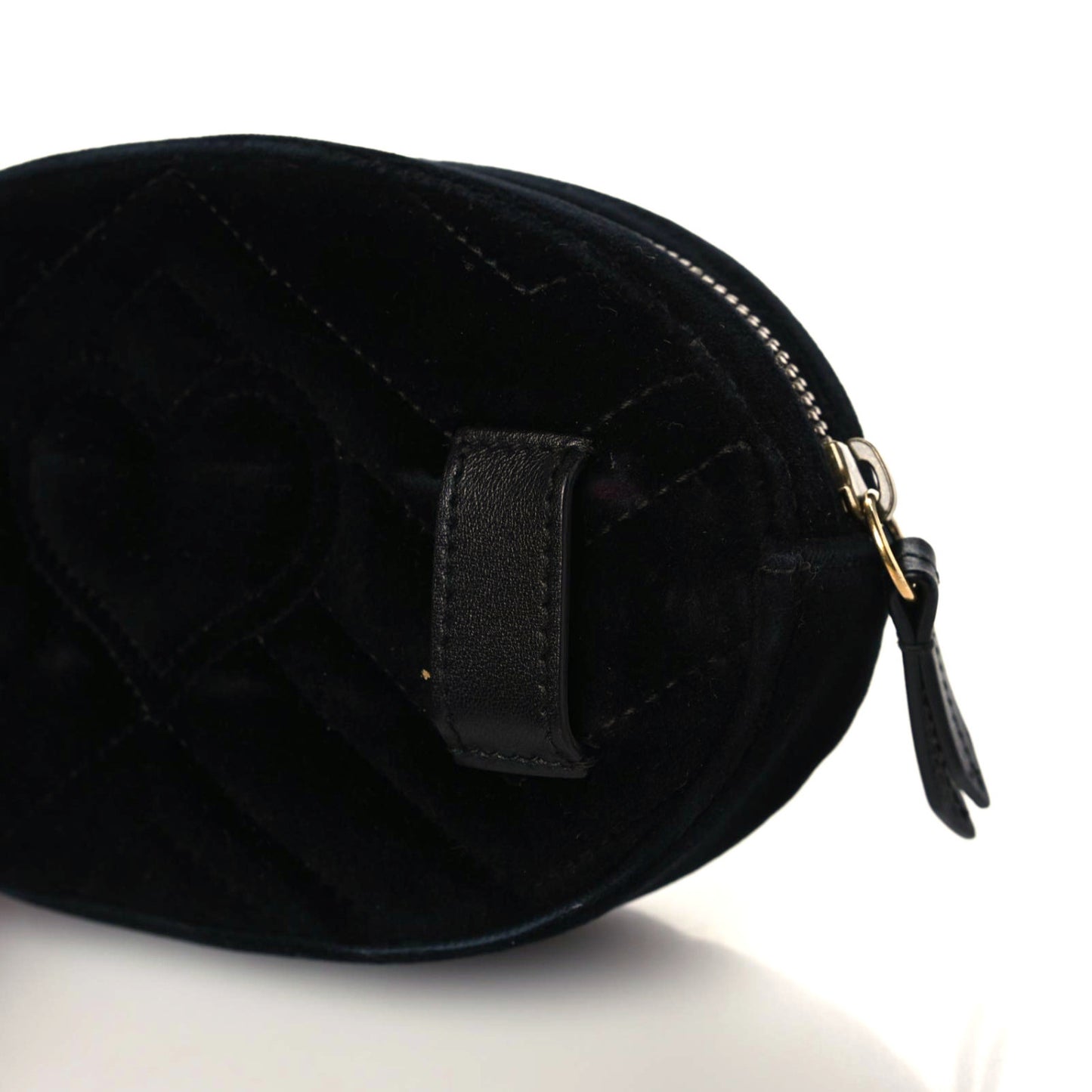 Velvet Matelasse Marquise Crystals GG Marmont Belt Bag 85 34 Black
