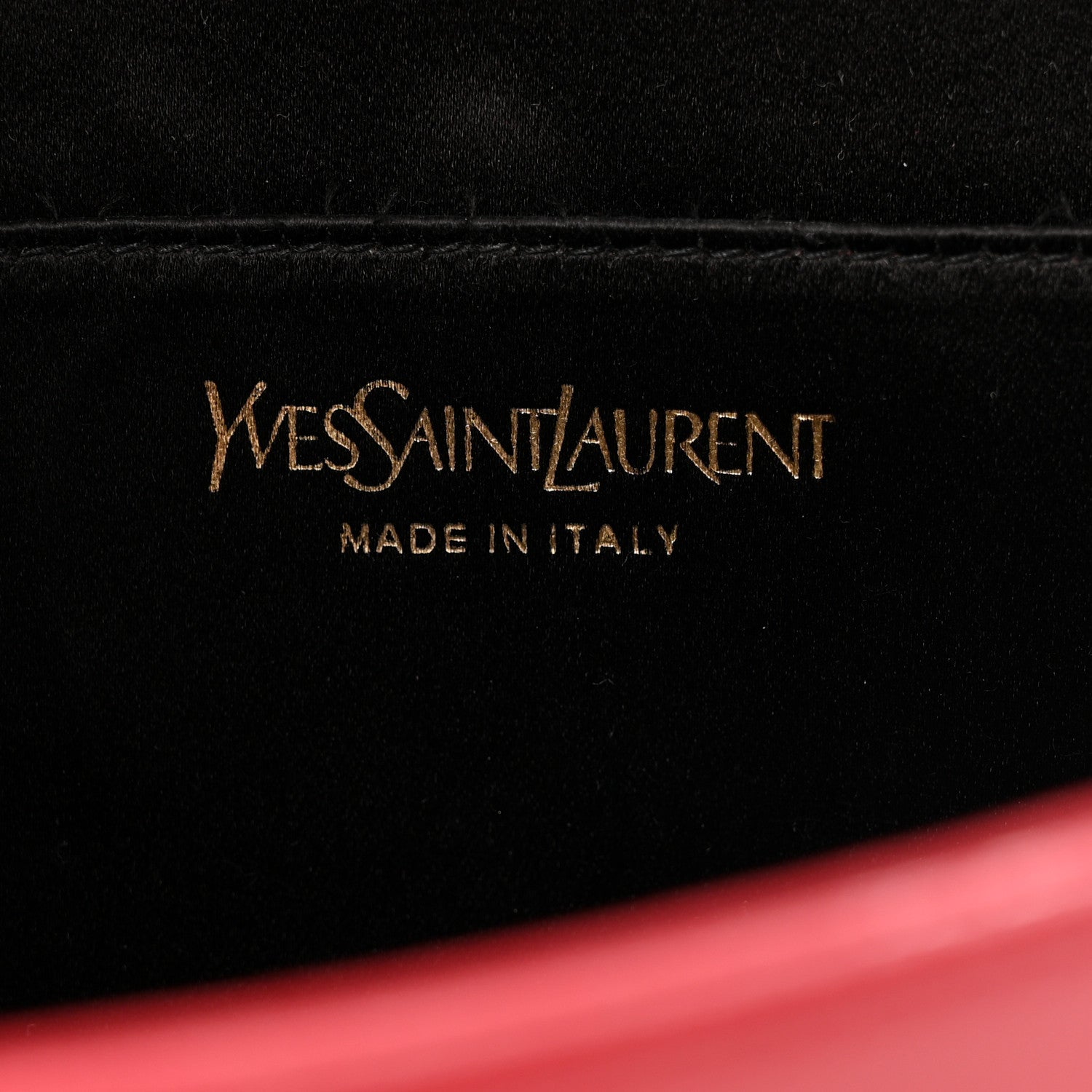 Saint Laurent Calfskin Monogram Large Belle De Jour Clutch Red 5 of 9