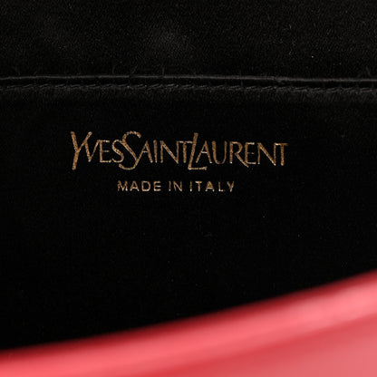 Saint Laurent Calfskin Monogram Large Belle De Jour Clutch Red 5 of 9