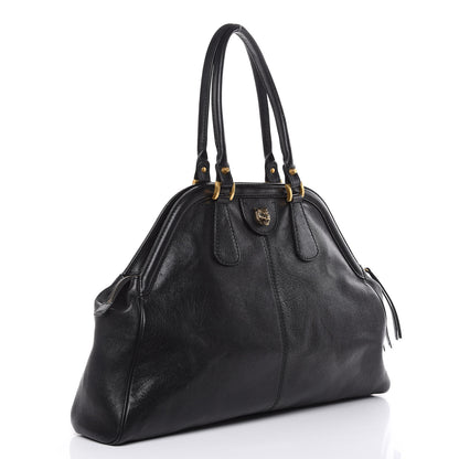 Gucci Calfskin Large Re(Belle) Top Handle Bag Black 3 of 14