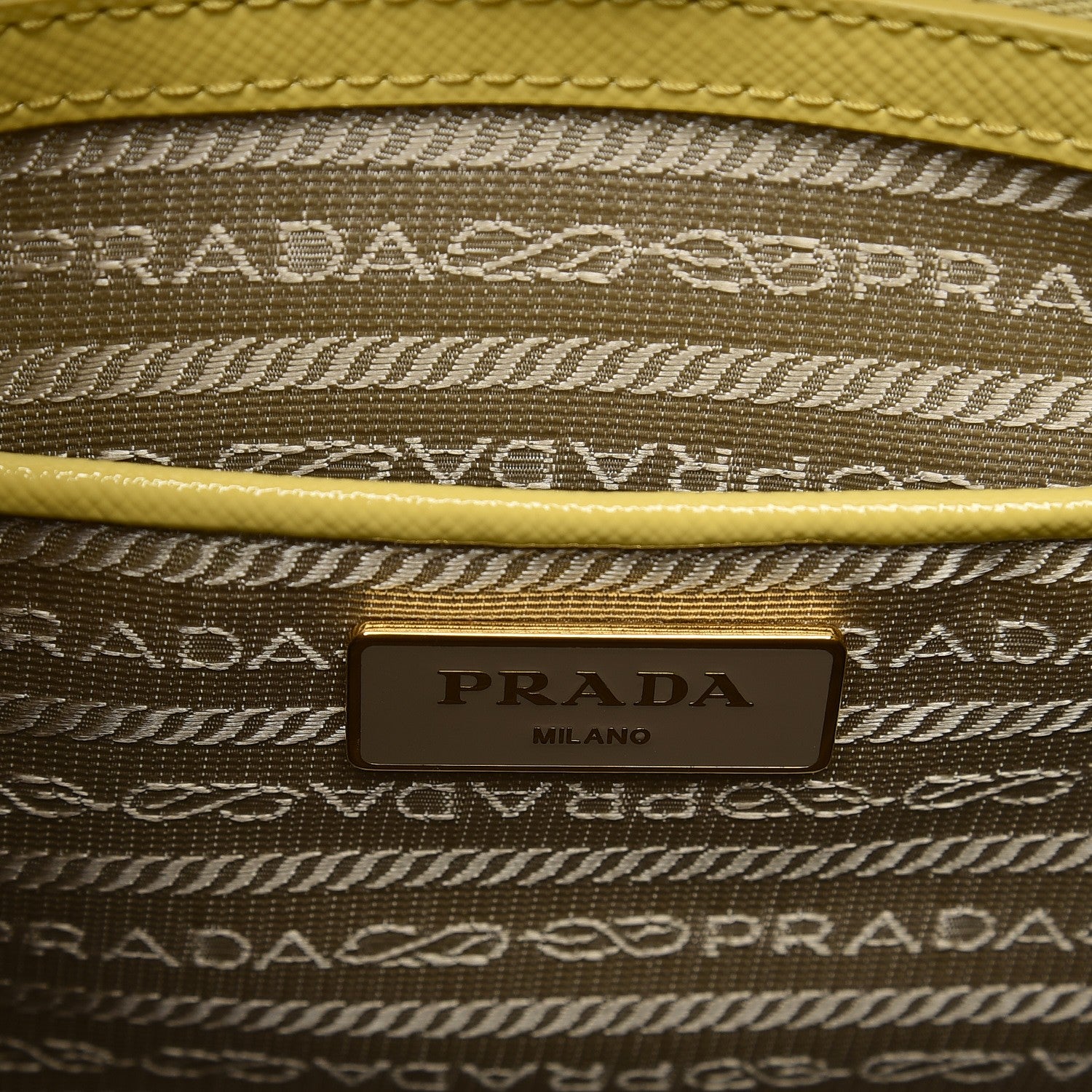 Prada Saffiano Vernice Tote Ananas 8 of 17