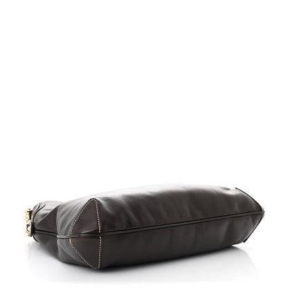 Gucci Calfskin Creole Hobo Chocolate 4 of 10