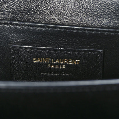 Saint Laurent Grain de Poudre Medium Classic Monogram Cassandra Top Handle Black 5 of 10