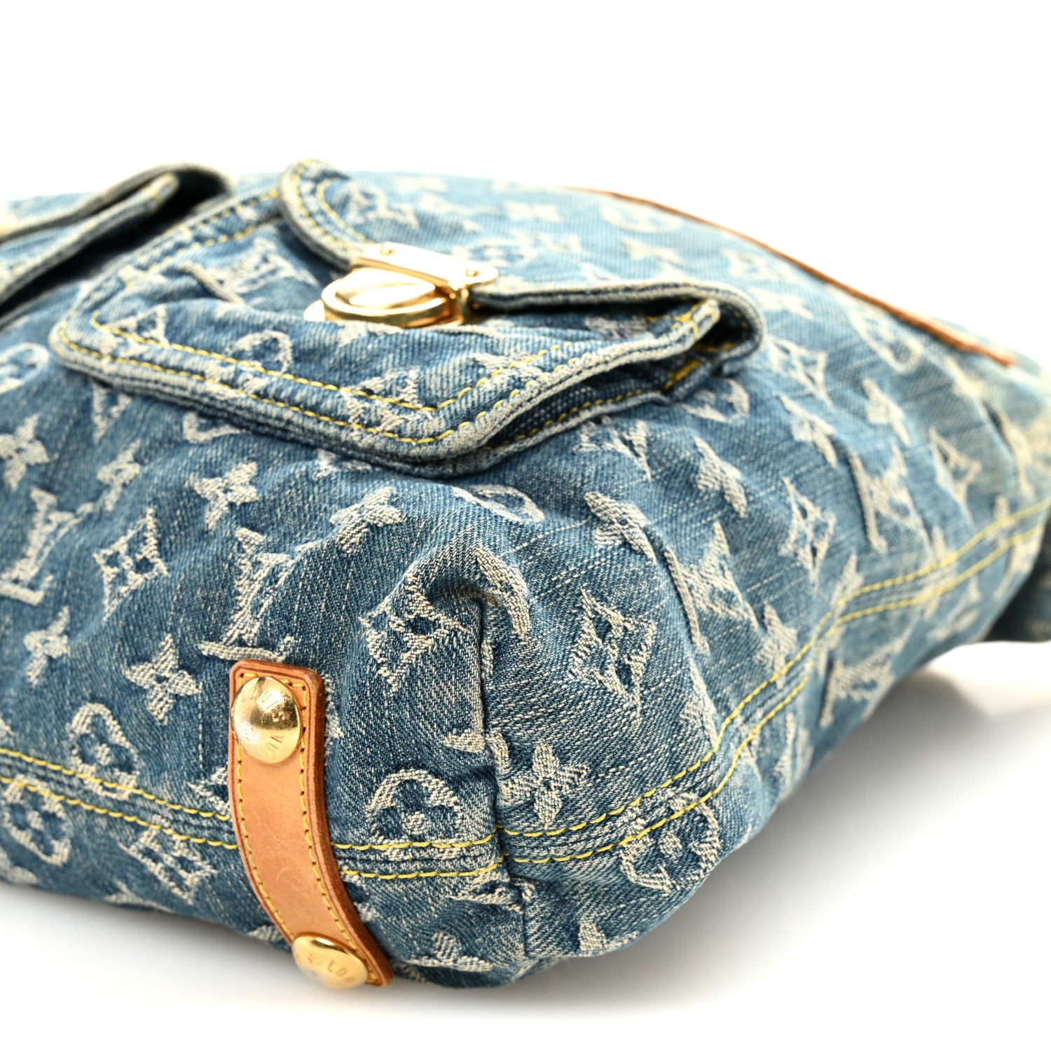 Louis Vuitton Denim Baggy GM Blue 9 of 13