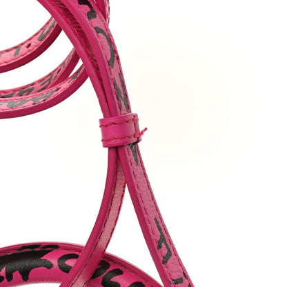 Balenciaga Smooth Calfskin Graffiti Hourglass Top Handle Bag XS Acid Fuchsia Black 11 of 11