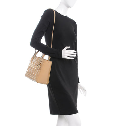 Christian Dior Patent Cannage Medium Lady Dior Beige 2 of 10