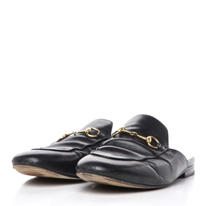 Gucci Calfskin Womens Princetown Slippers 39.5 Black 3 of 10
