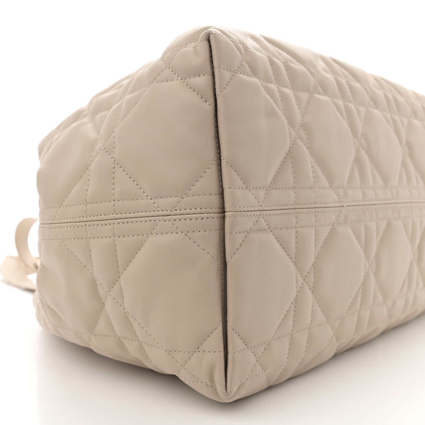 Calfskin Macrocannage Large Toujours Powder Beige