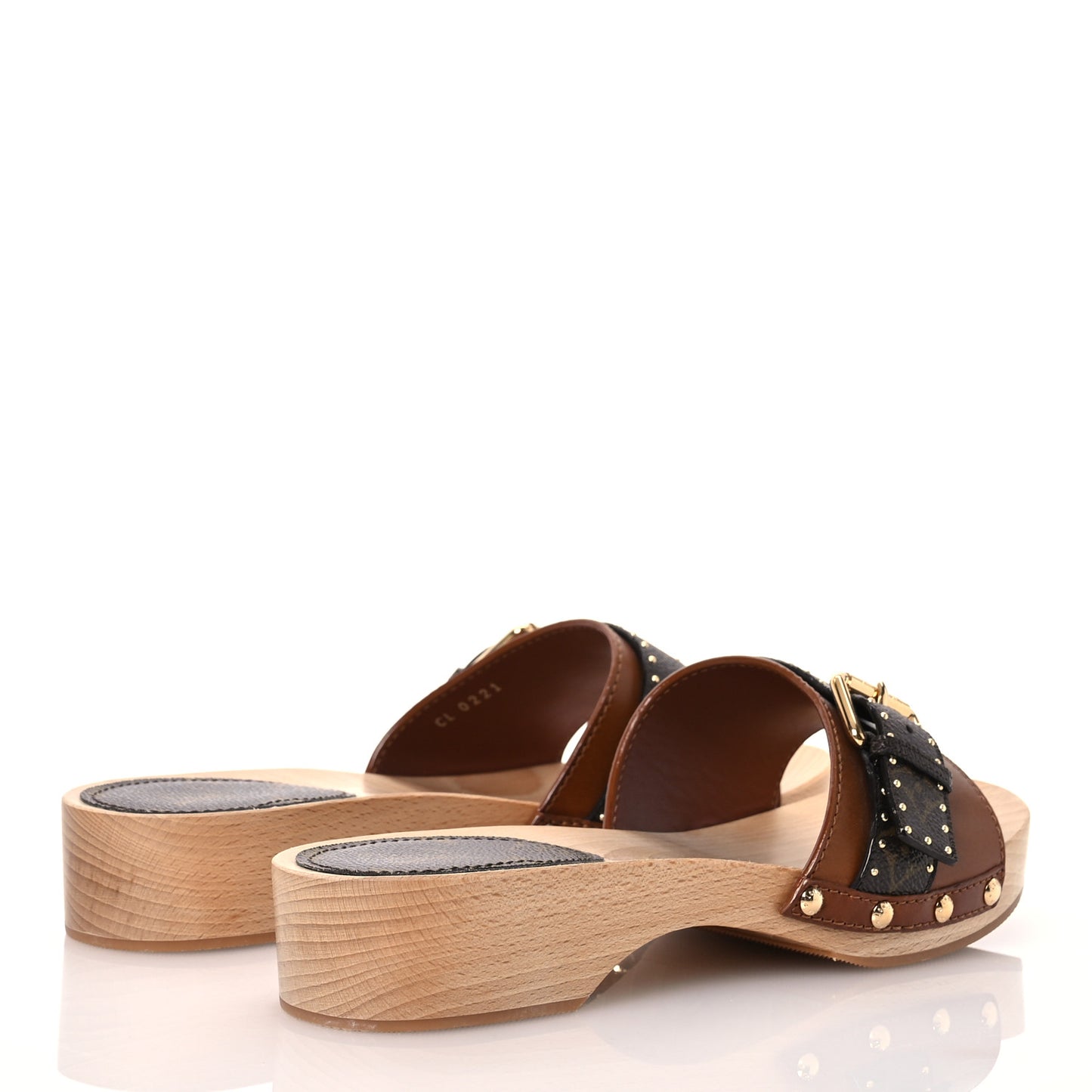 Calfskin Monogram Cottage Mule 40 Cognac