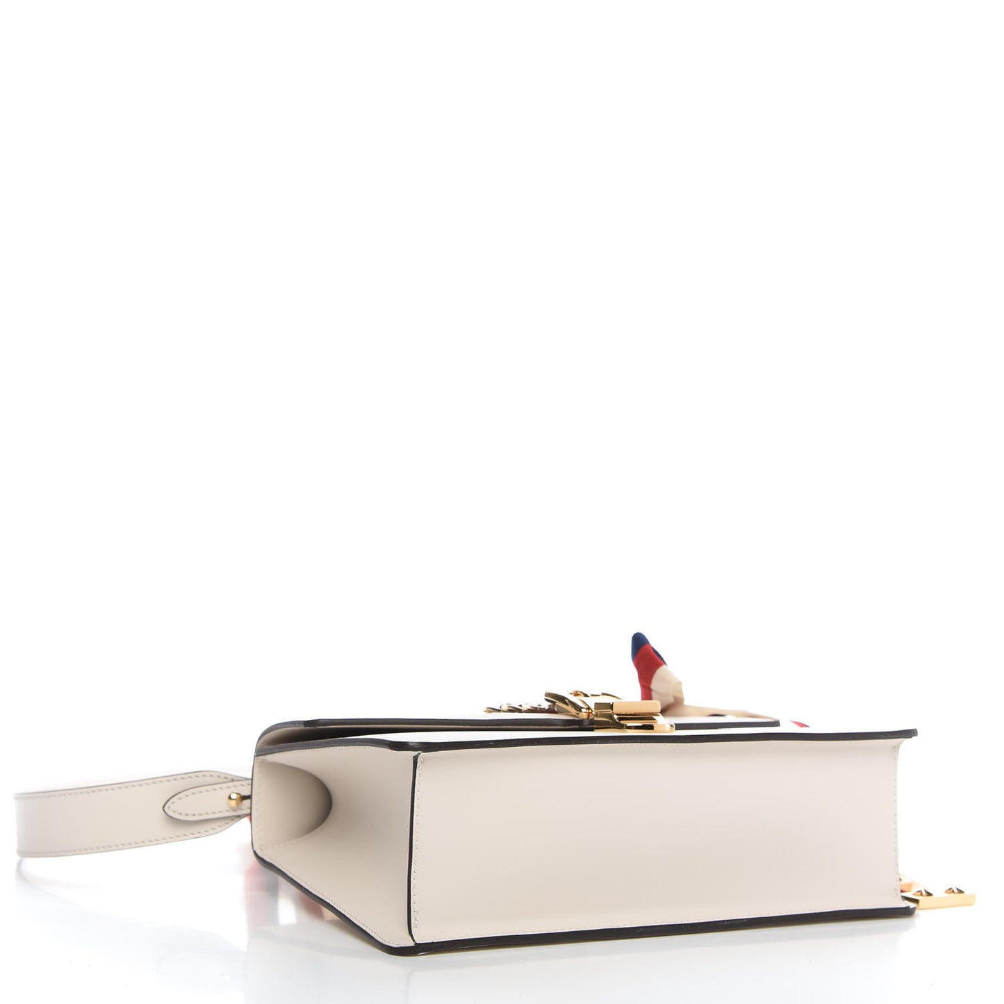 Calfskin Small Sylvie Shoulder Bag Off White