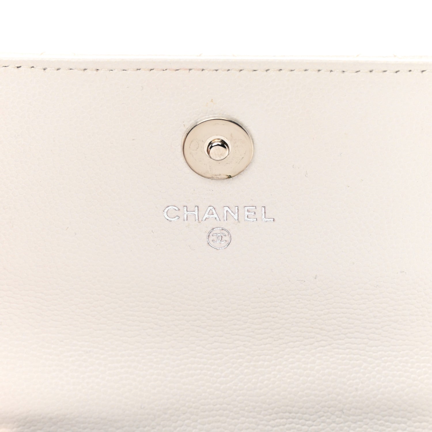 Chanel Caviar Quilted My Everything Belt Flap Card Holder White 6 of 16