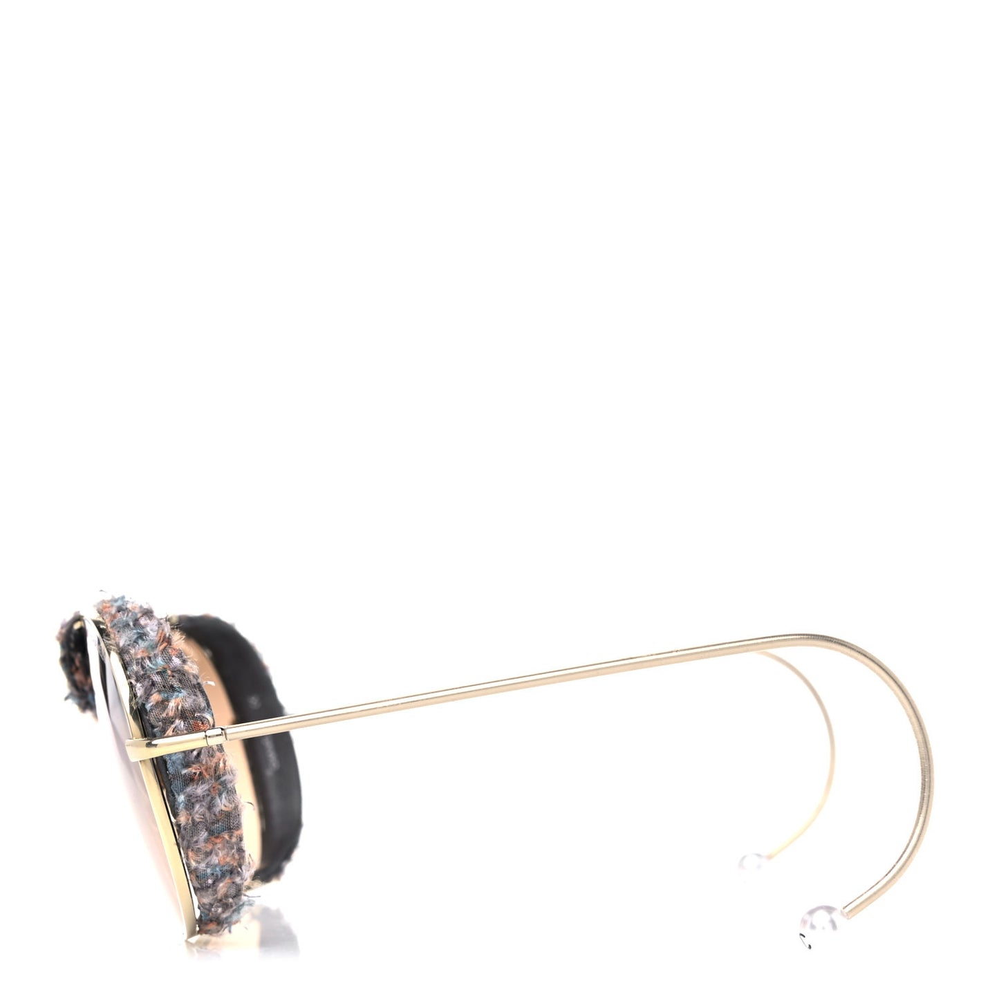 Tweed CC Pearl Sunglasses Gold Multicolor
