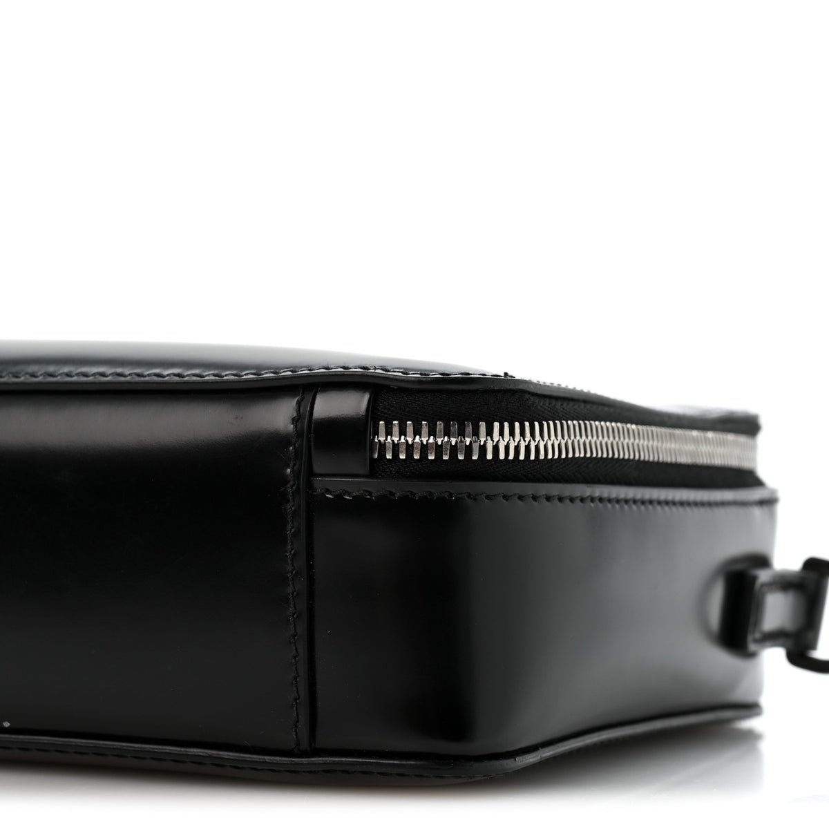 Prada Spazzolato Medium Brique Crossbody Bag Black 10 of 14