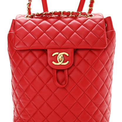 Chanel Lambskin Quilted Small Urban Spirit Backpack Red 8 of 10
