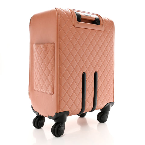 Calfskin Quilted Coco Case Trolley Pink