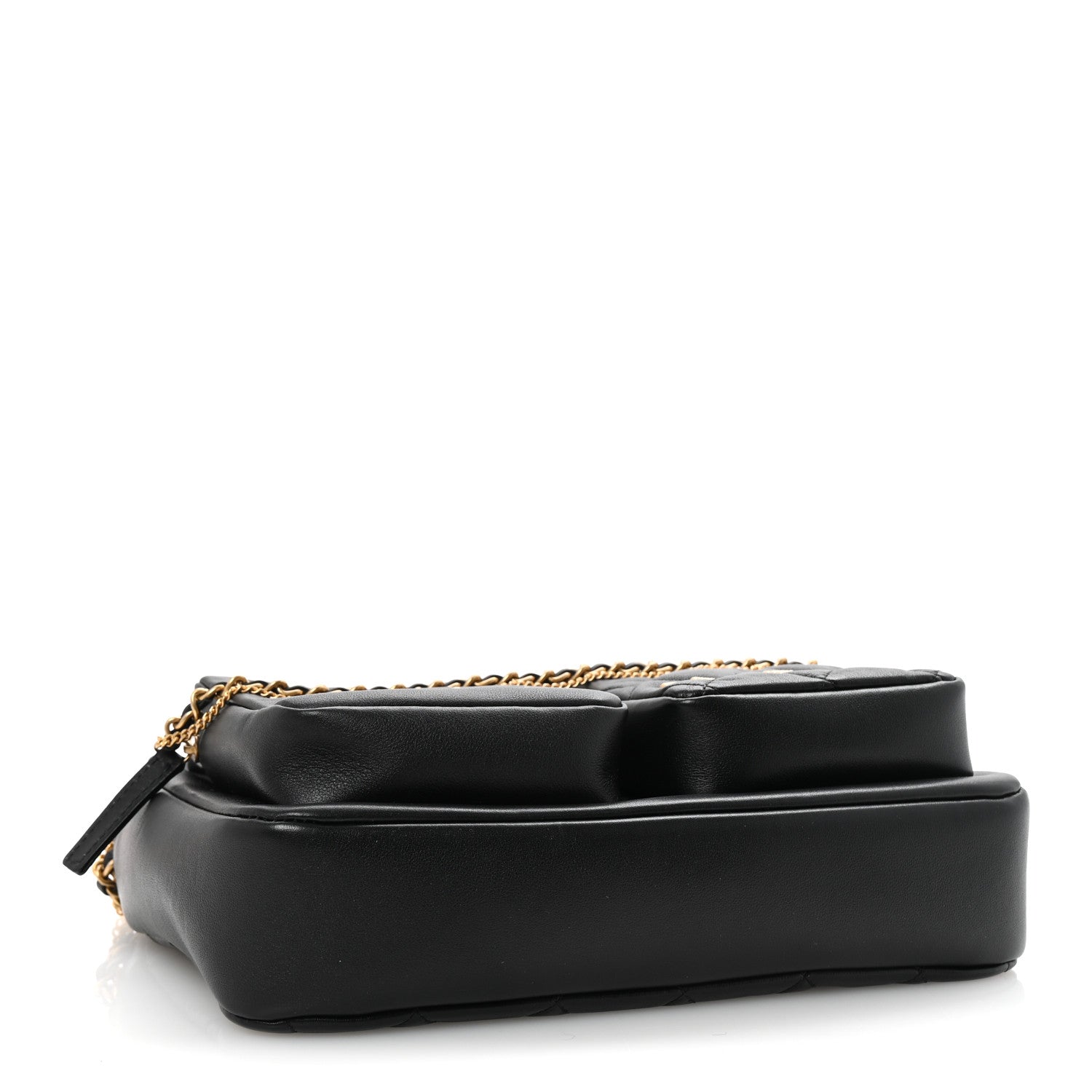 Chanel Calfskin Quilted Large Camera Case Black 4 of 10