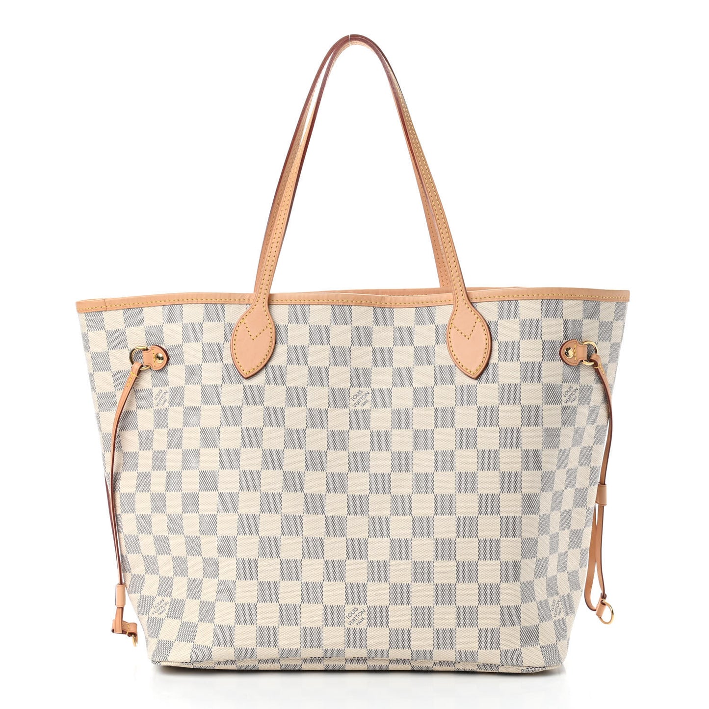 Damier Azur Neo Neverfull MM Rose Ballerine