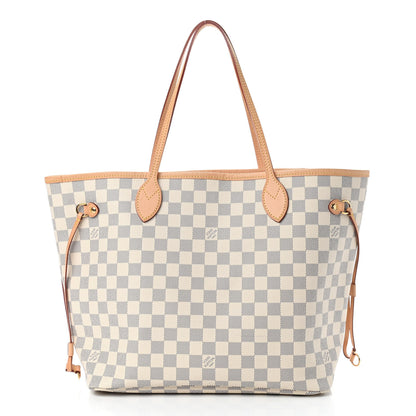 Louis Vuitton Damier Azur Neo Neverfull MM Rose Ballerine 3 of 11
