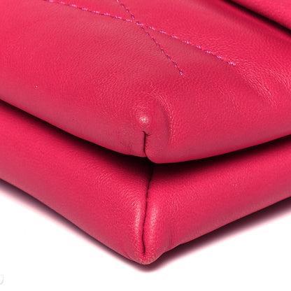 Lanvin Lambskin Quilted Mini Sugar Flap Shoulder Bag Fuchsia 9 of 9