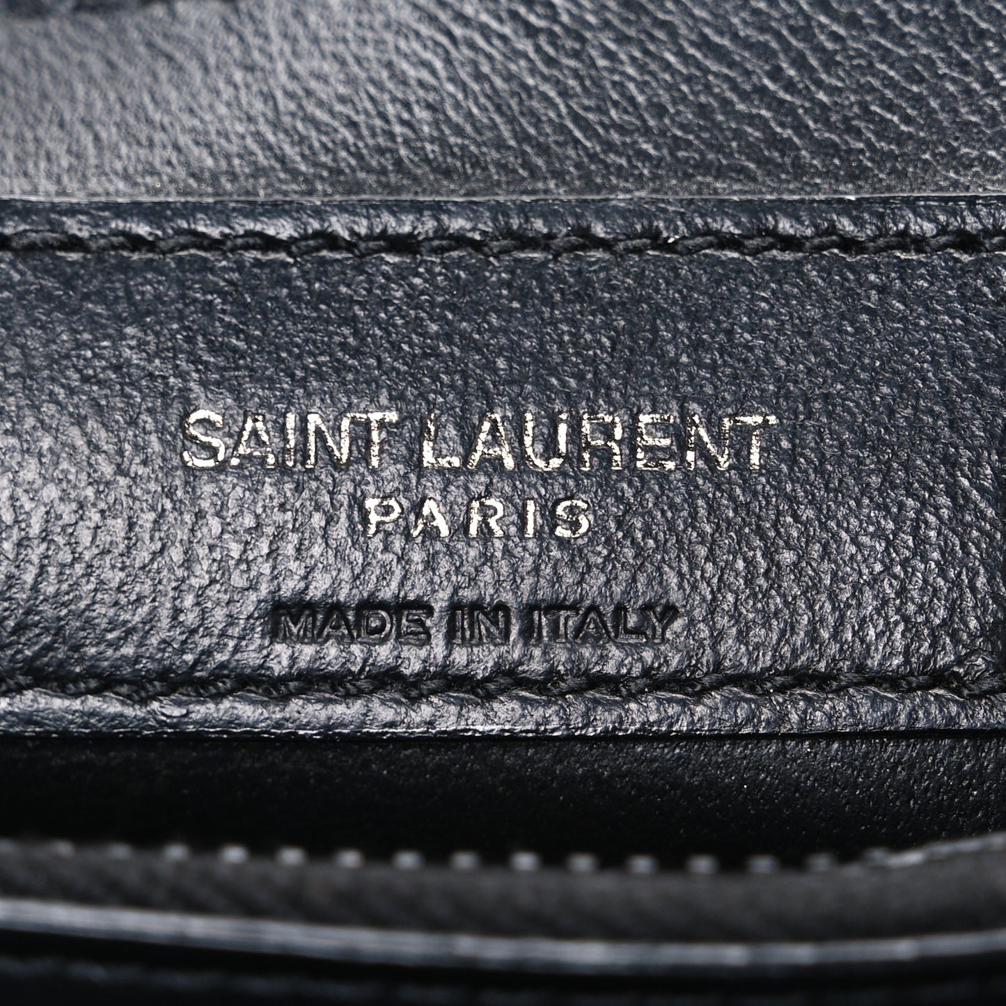 Calfskin Y Quilted Monogram Monochrome Small Loulou Chain Satchel Black