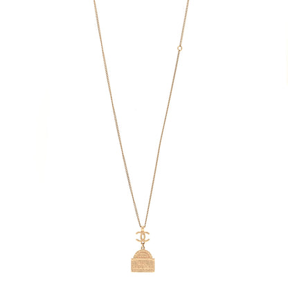 Chanel Metal CC Rue Cambon Necklace Gold 1 of 6
