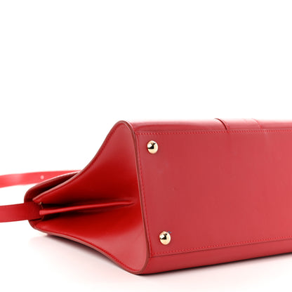 Delvaux Box Calfskin MM Brillant Satchel Red 9 of 17