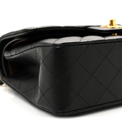 Chanel Lambskin Quilted Small Double Flap Black 9 of 10