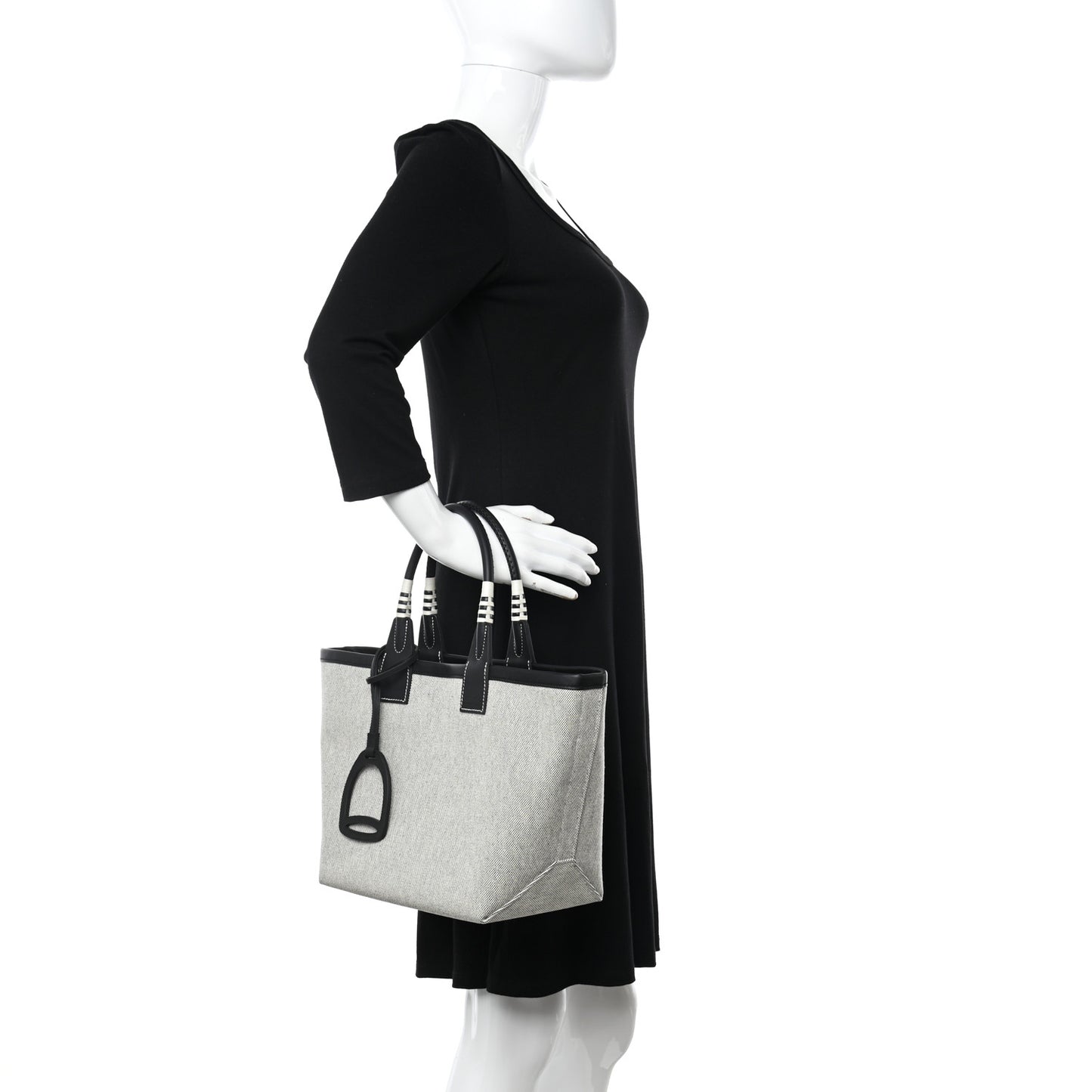 Military Toile Canvas Swift Steeple 25 Bag Ecru Black